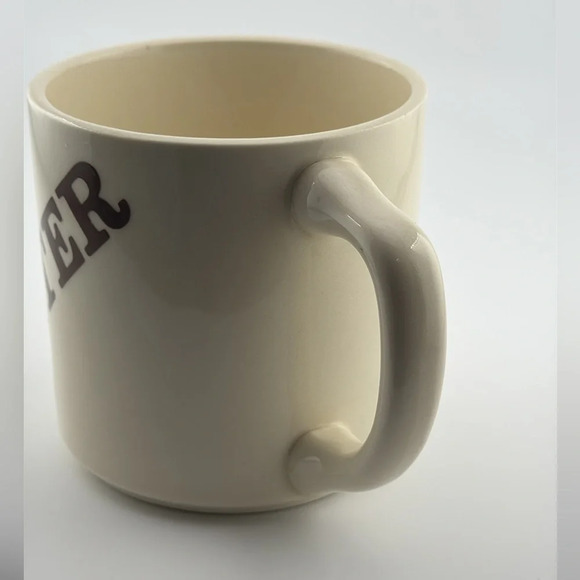 1970’s VTG CERAMIC COFFEE/TEA MUG/CUP BROWN/OFF WHITE NAME “PETER” MADE IN USA - Picture 4 of 8